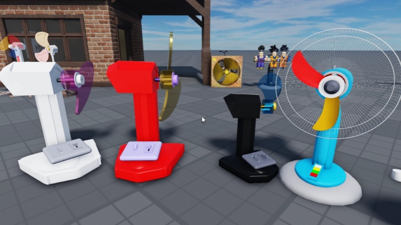 Roblox Fan Video : Many Fans Invention - Kipas Angin Baling baling Karat Mainan Super Lucu