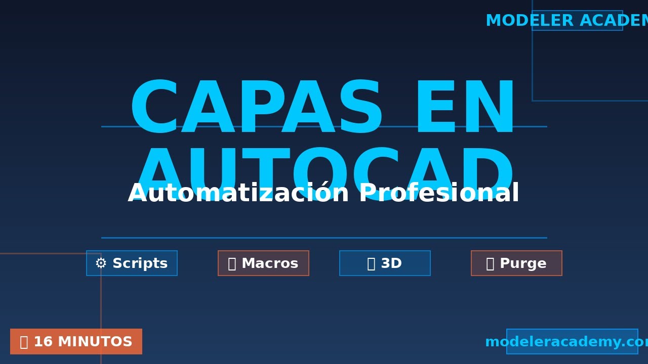 Uso de capas en AutoCAD. Layer AutoCAD