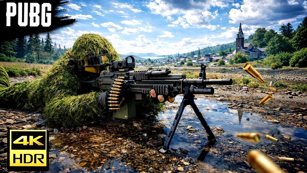 Empec&eacute; a usar la M249 en PUBG PC 🥰 GAMEPLAY graficos al MAXIMO ultra REALISTAS