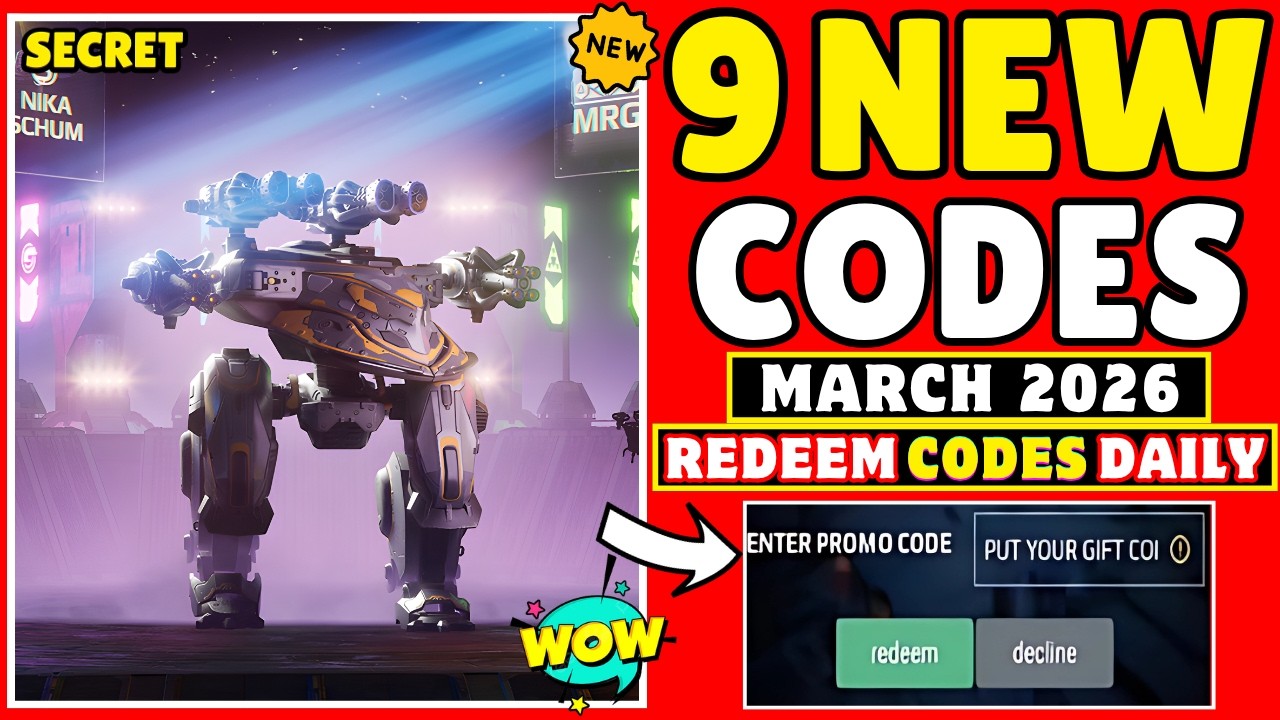 NEW 💥 WAR ROBOTS NEW GIFT CODES MARCH 2026 || WAR ROBOTS PROMO CODES | WAR ROBOTS REDEEM CODES