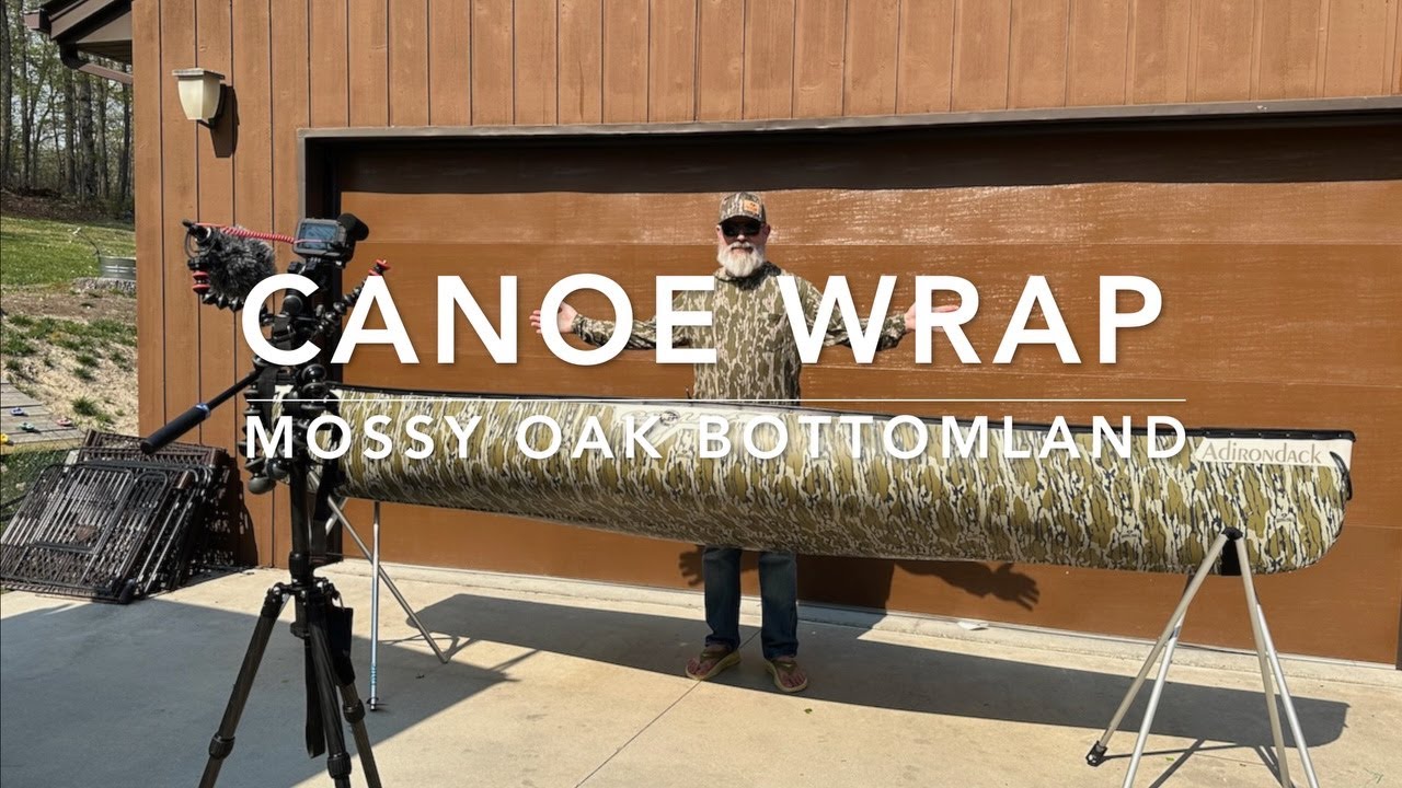 How To Vinyl Wrap A Canoe: Mossy Oak Bottomland