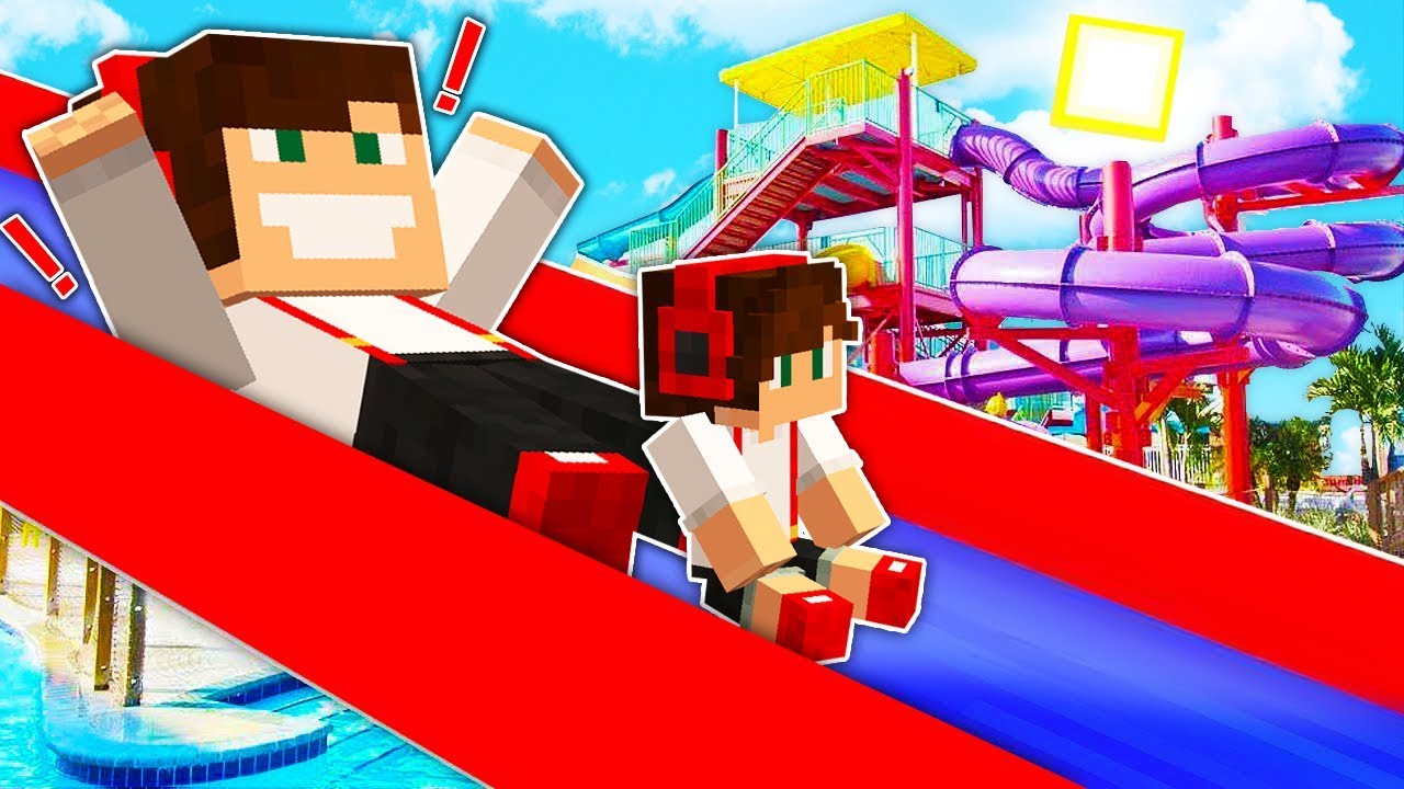 GPLAY ZABIERA SYNKA DO PARKU WODNEGO W MINECRAFT?!