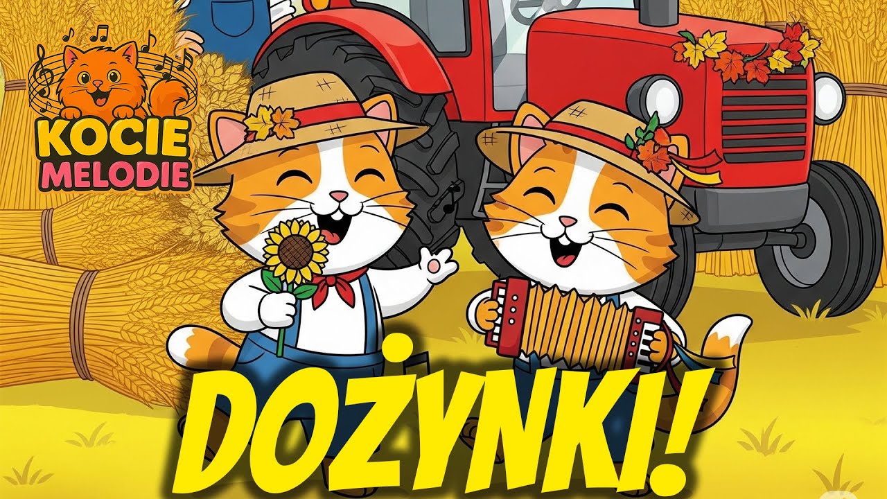 DOŻYNKI! 👨🏻&zwj;🌾💃🏻 WESOŁA PIOSENKA DLA DZIECI O DOŻYNKACH! - KOCIE MELODIE 😸🎶