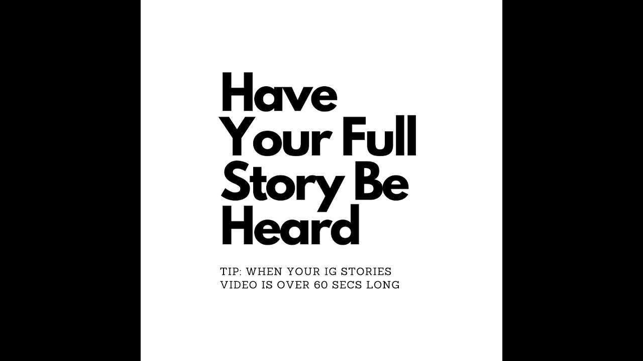 IG Stories being cut off, use the Split Video App