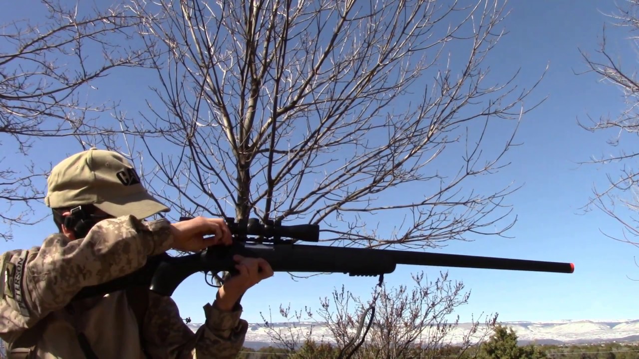 WELL MB03 airsoft sniper rifle review, shooting test