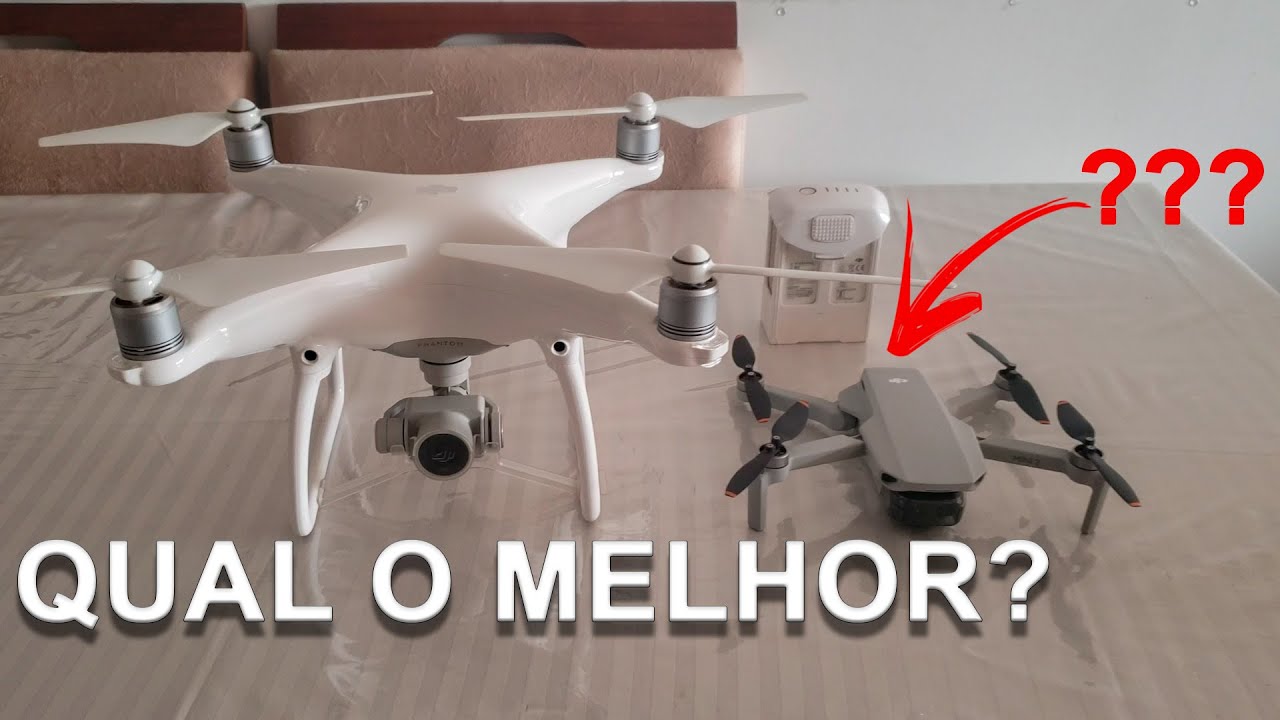 DJI Mini 2 vs Phantom 4 - Comparação de vídeo lado a lado