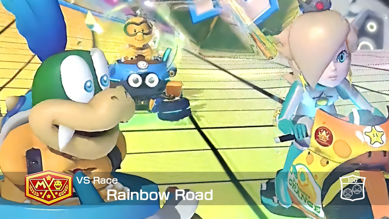 Mario Kart 8 Deluxe Larry in Rainbow Road #169