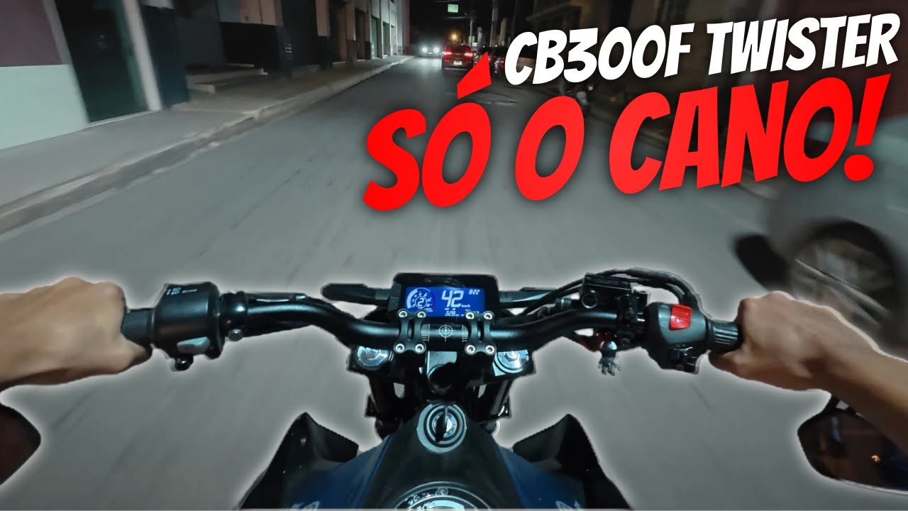 CB300F TWISTER SÓ O CANO! | FICA BOM?! | MUITO BARULHO! | [4K]