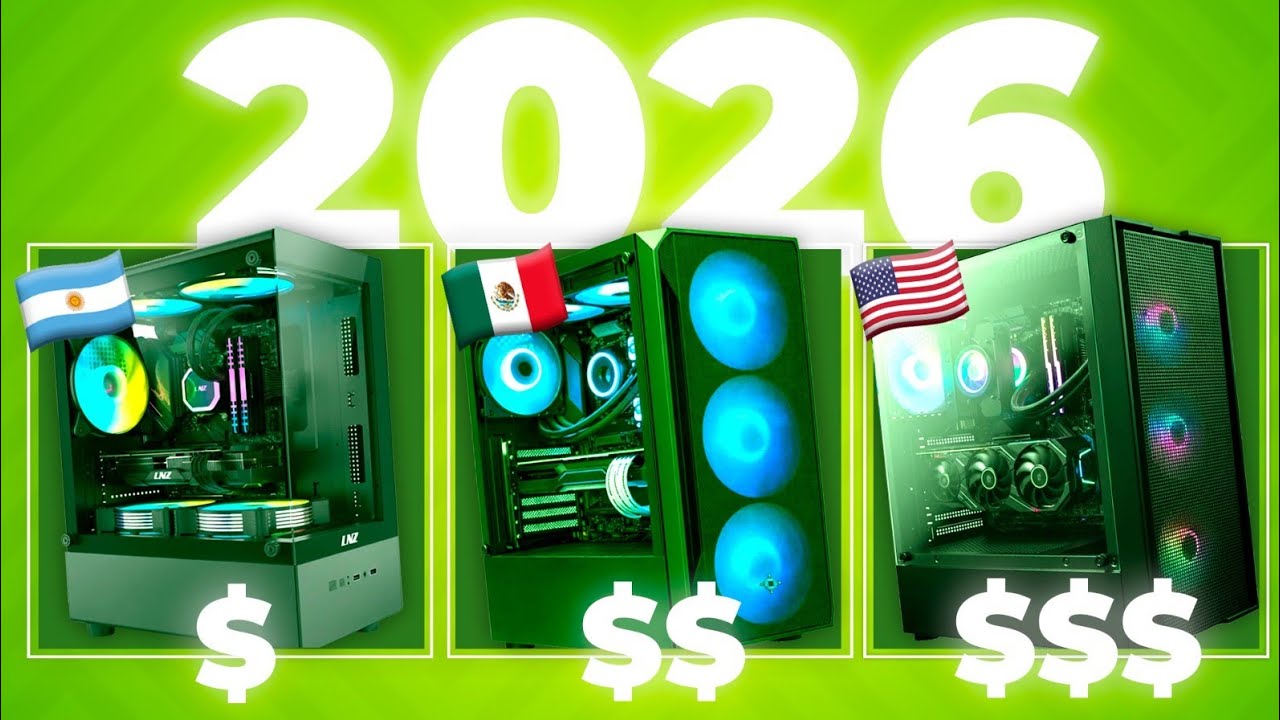 &iexcl;3 PRESUPUESTOS de PC GAMER PARA 2026! (GAMA BAJA, MEDIA y ALTA)