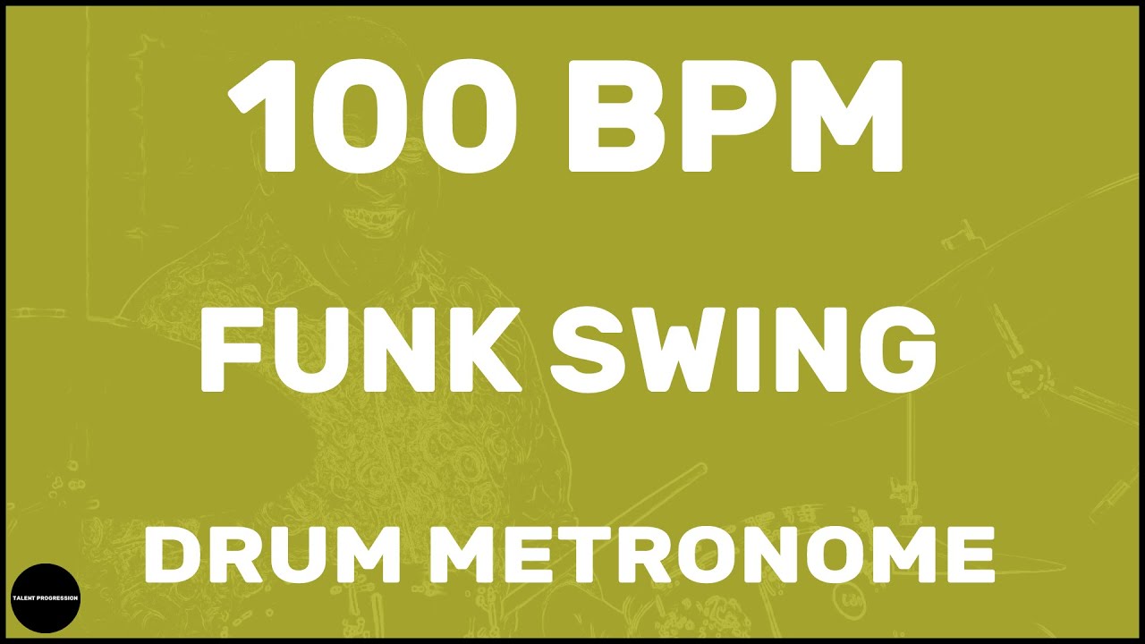 Funk Swing | Drum Metronome Loop | 100 BPM