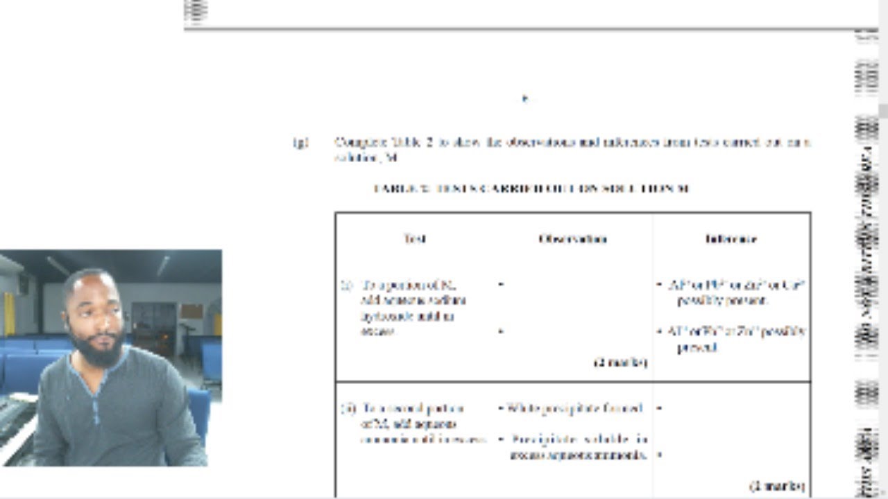 CXC Chemisty - Revision sesh - January 2015 Solutions