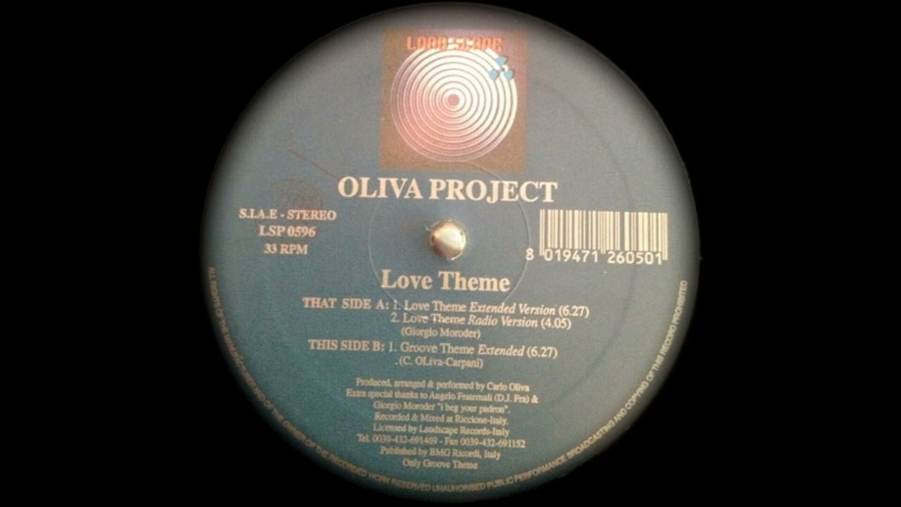 Oliva Project - Love Theme (Extended Version) 1996
