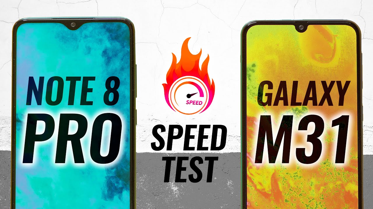 Samsung M31 vs Redmi Note 8 Pro Speed Test - One Sided Contest?