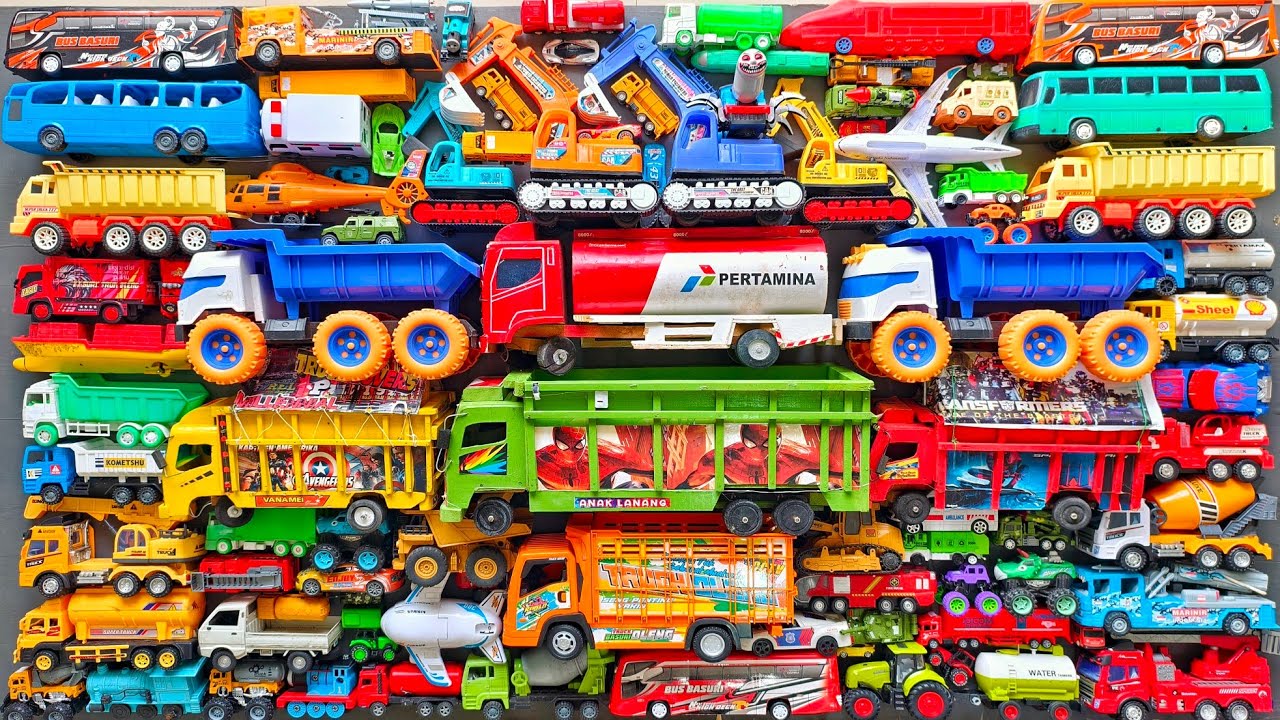 Mobil Mobilan Truk Oleng , Mobil Truk Molen, Mobil Balap, Truk Pasir, Excavator, Mobil Roket, Damkar
