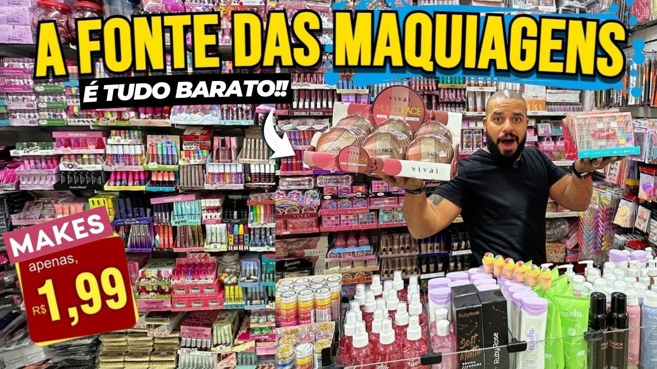 MAQUIAGEM NA 25 de MARÇO R$ 1,99 DESCUBRA O FORNECEDOR MAQUIAGEM TOP LOJA MAQUIAGEM 25 DE MARÇO SP