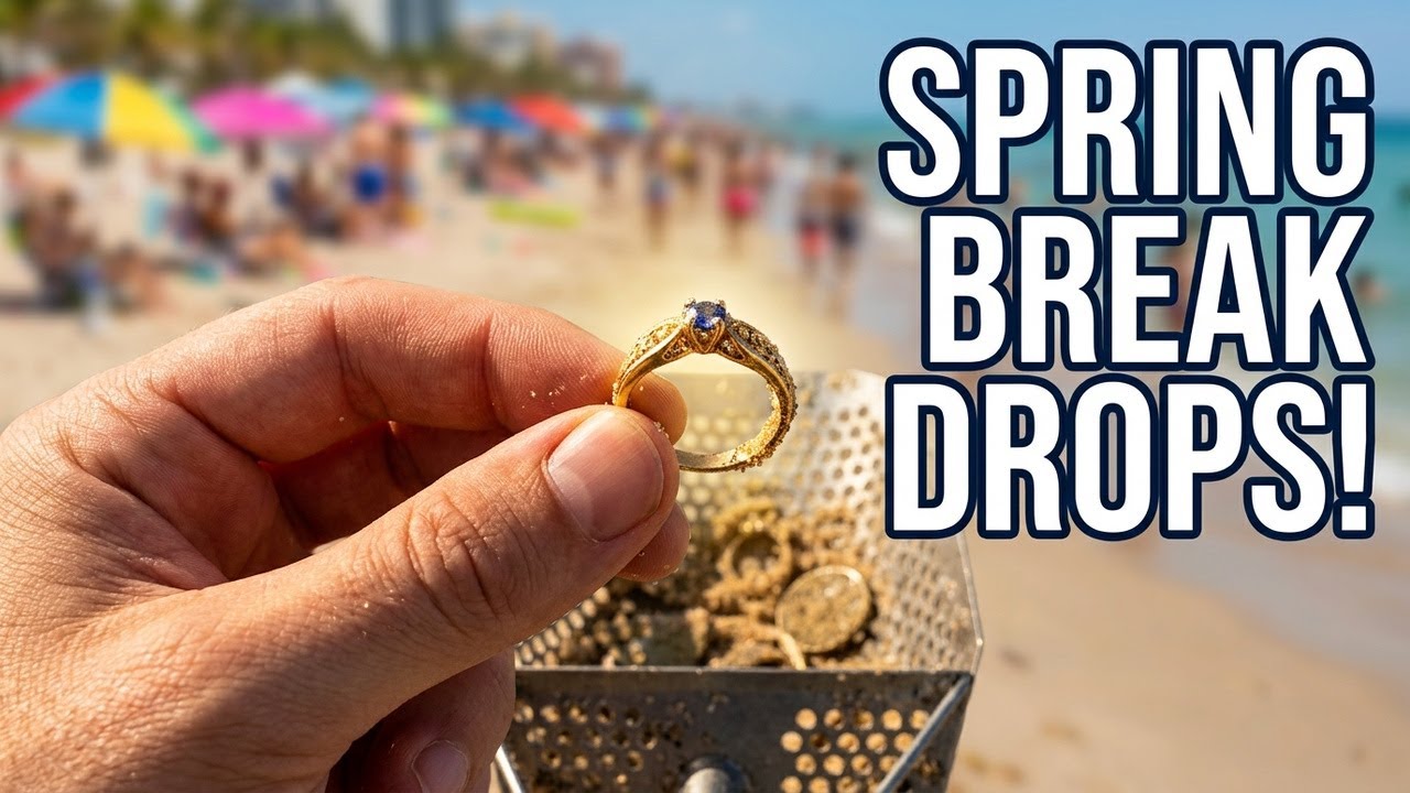 Metal Detecting Spring Break in Fort Lauderdale - Low Tide Luck