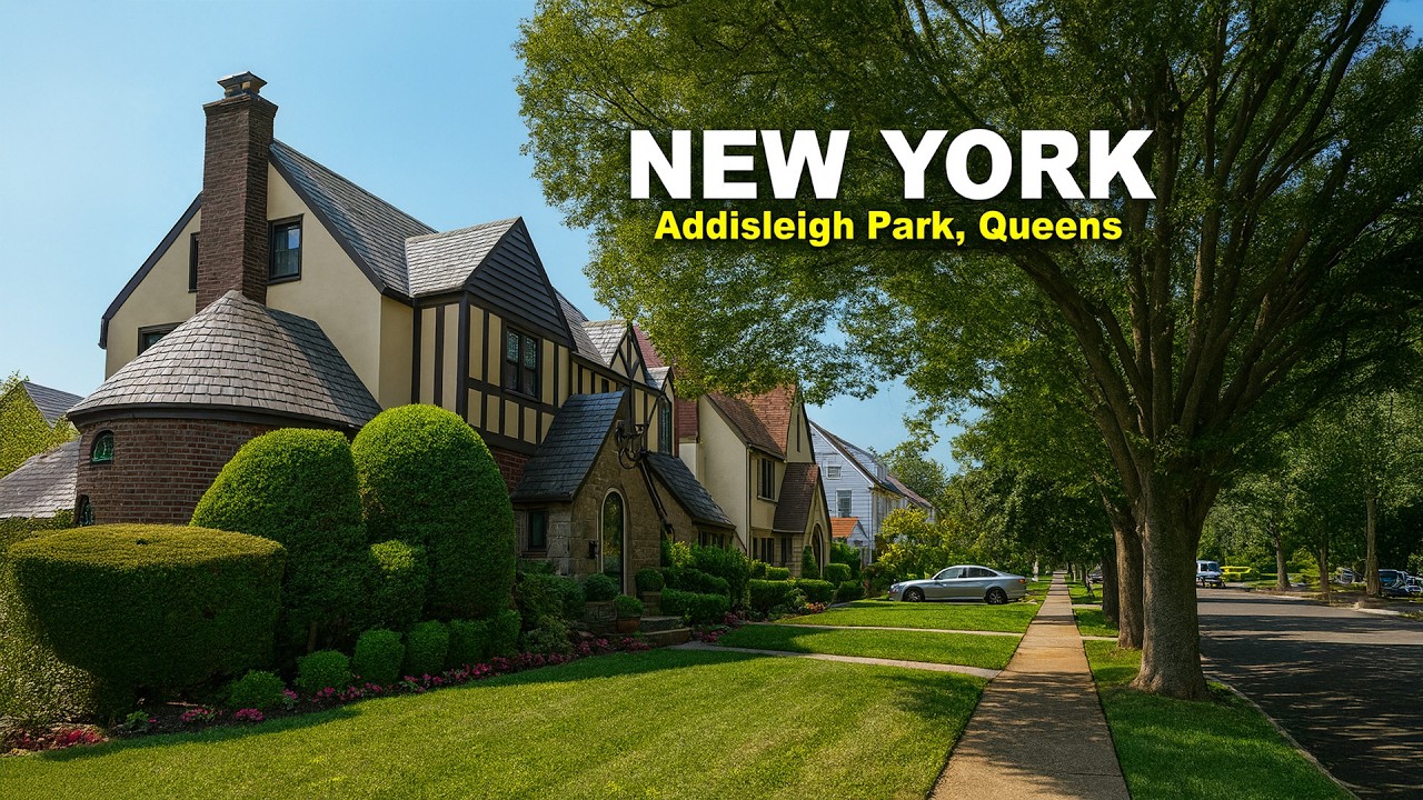 NYC’s Most AFFLUENT Black Neighborhood | Addisleigh Park Queens 4K NYC Walk “Black Hollywood East”