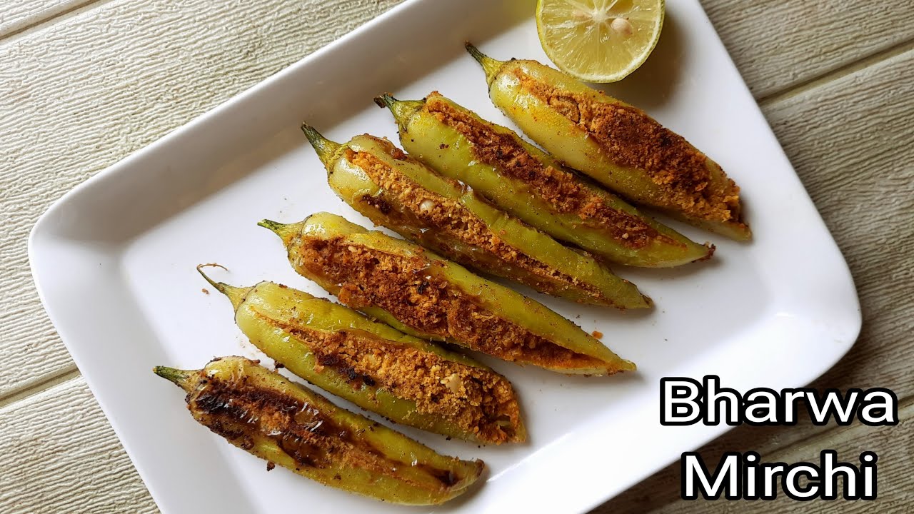 Bharwa mirchi | stuffed green chilli recipe