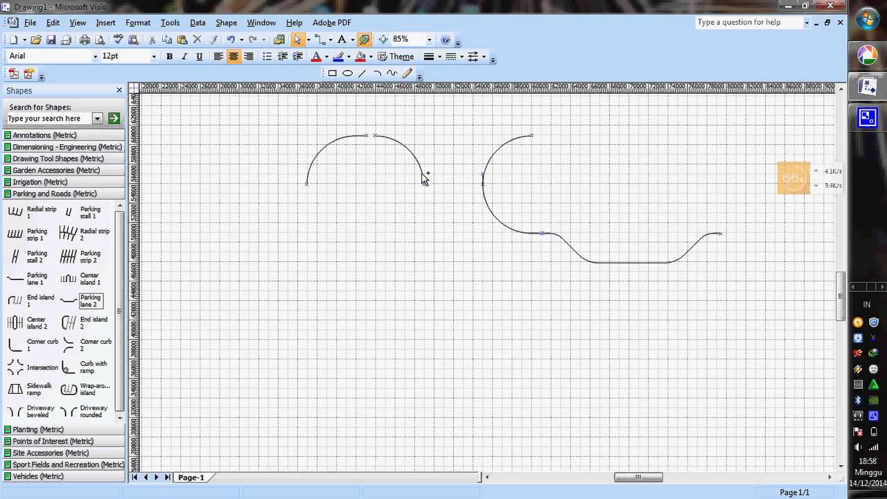 Belajar MS Visio 2007 - Membuat siteplan