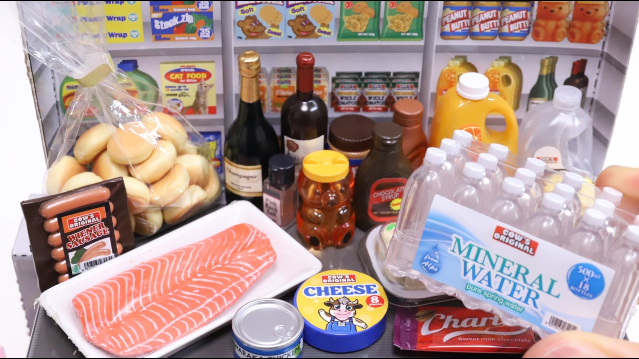 COW'S MART Re-Ment Petit Sample Series Like a Costco Miniature Figures Unboxing