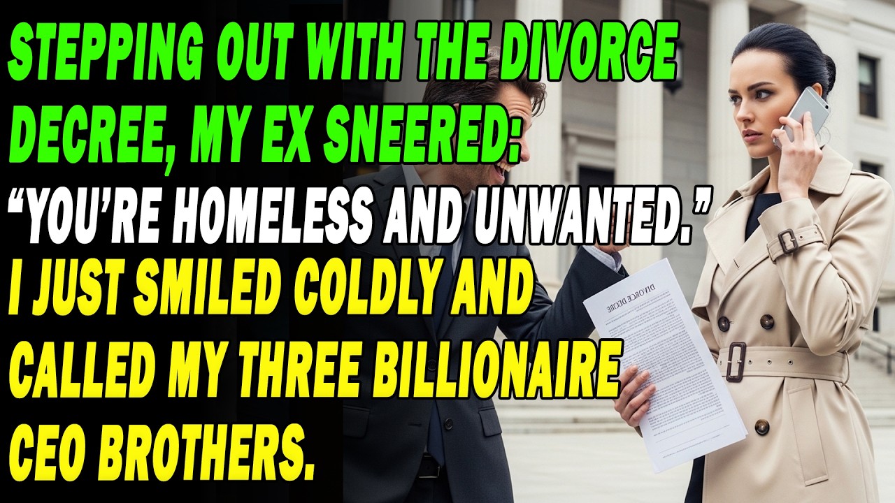 Stepping Out With The Divorce Decree, My Ex Sneered: “You’re Homeless And Unwanted.” I Just Smiled.
