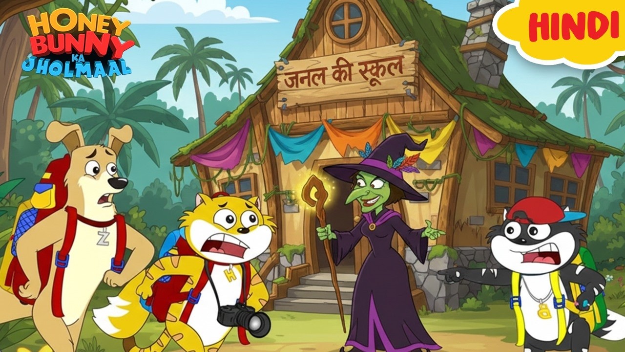 Honey Bunny पहुँचे जंगल की स्कूल, टीचर बनी चुड़ैल | Cartoon For Kids | Gags In Hindi