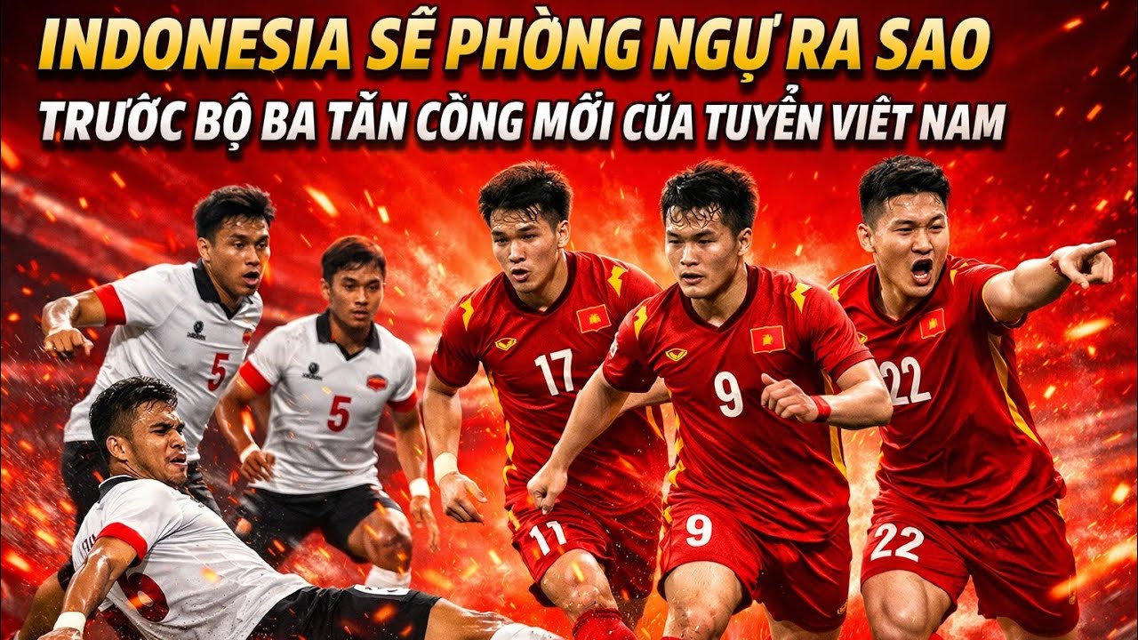 INDONESIA SẼ PHÒNG NGỰ RA SAO TRƯỚC BỘ BA TẤN CÔNG MỚI CỦA TUYỂN VIỆT NAM