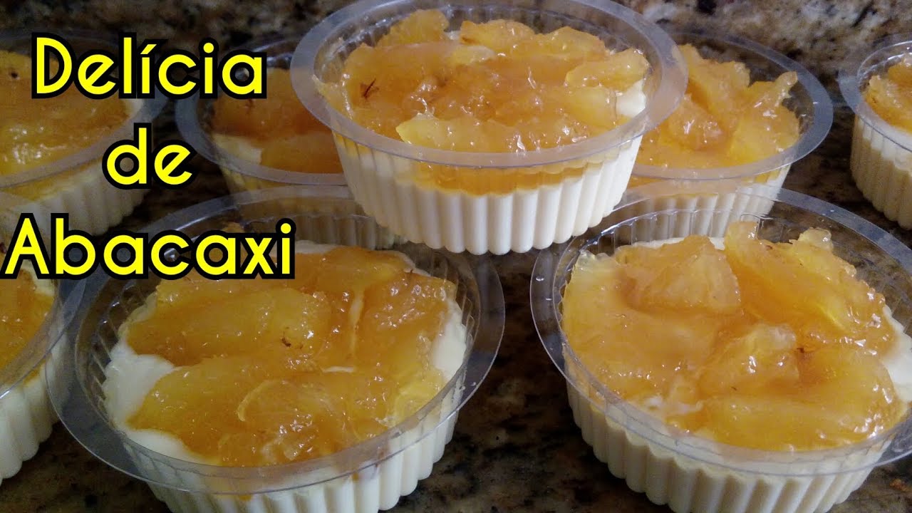 FATURE MUITO COM ESSA DELÍCIA DE ABACAXI NO POTE, GELADO DE ABACAXI, SOBREMESA FÁCIL DE ABACAXI