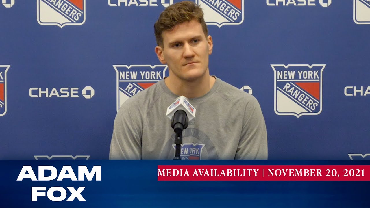 New York Rangers: Adam Fox Media Availability | Nov. 20, 2021