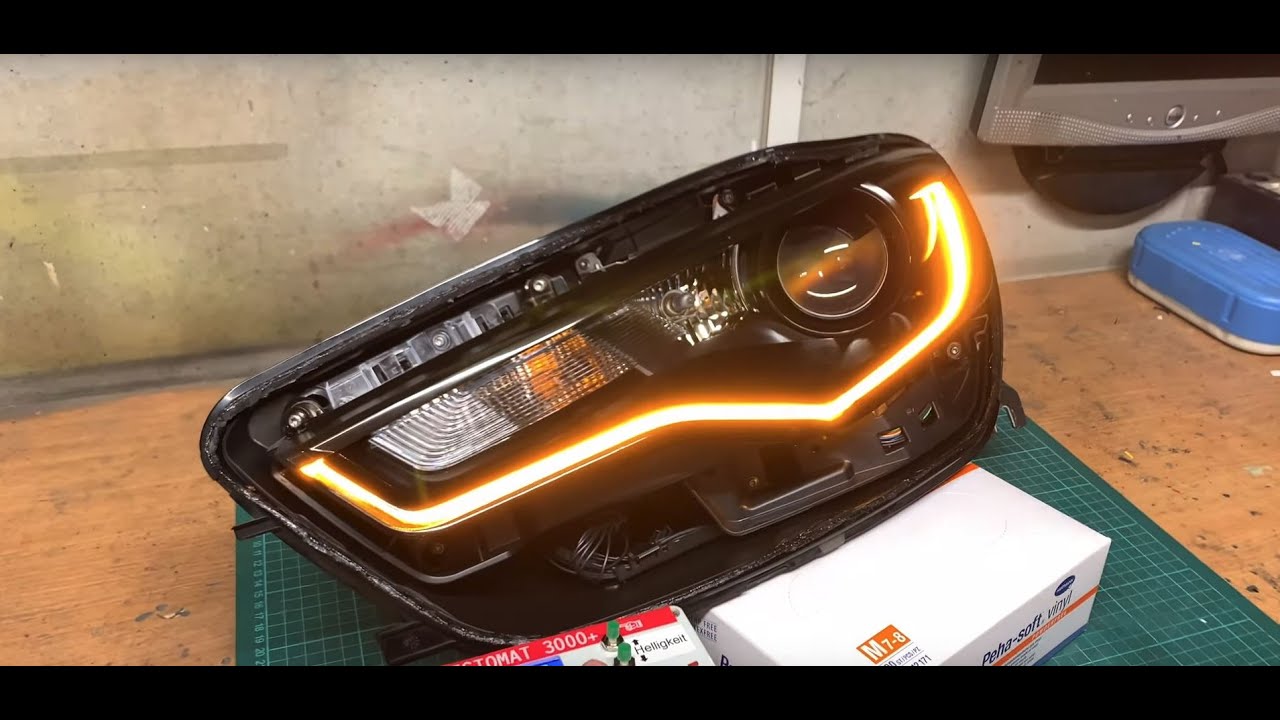 Audi A6 4G Vorfacelift TFL-Blinker Umbau, schwarz lackiert | Tobi3c