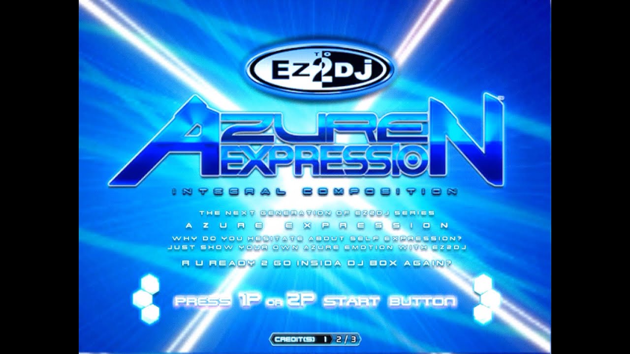 [EZ2DJ : AZURE EXPRESSION INTEGRAL COMPOSITION] Title Screen & All Theme [2X Upscale]