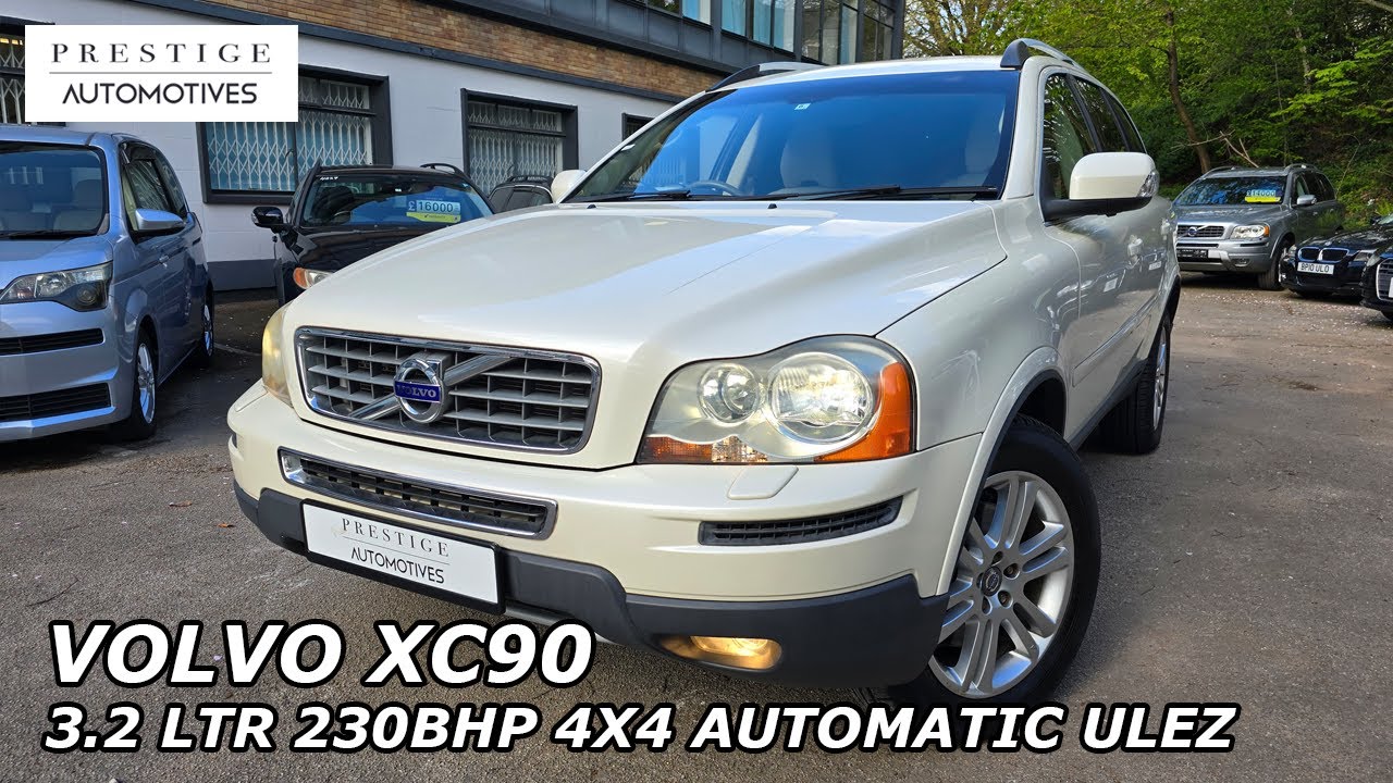 VOLVO XC90 3.2 LTR SE ONLY 37,500 MILES FROM NEW 7 SEATER 4X4 ULEZ FREE PEARL WHITE IVORY LEATHER
