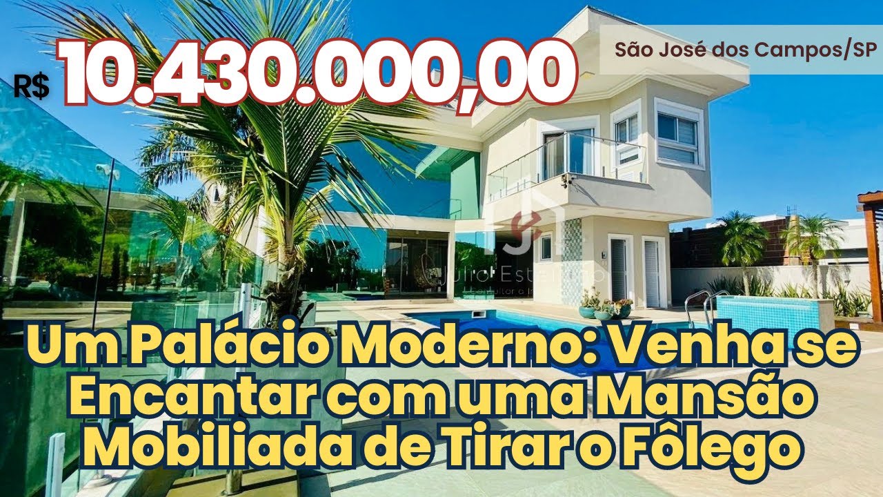 Um Palácio Moderno: Mansão em São José dos Campos #14960