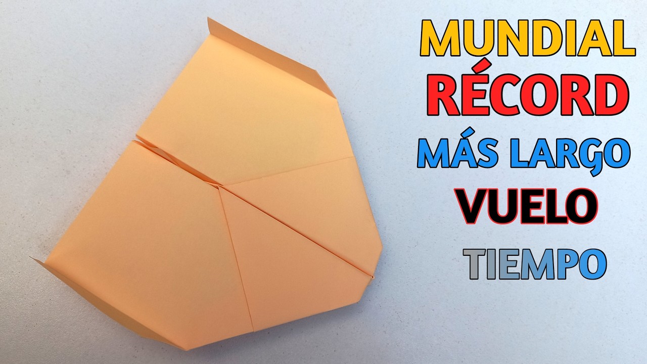 Récord Mundial del Avión de Papel con el Mayor Tiempo de Vuelo ✈️