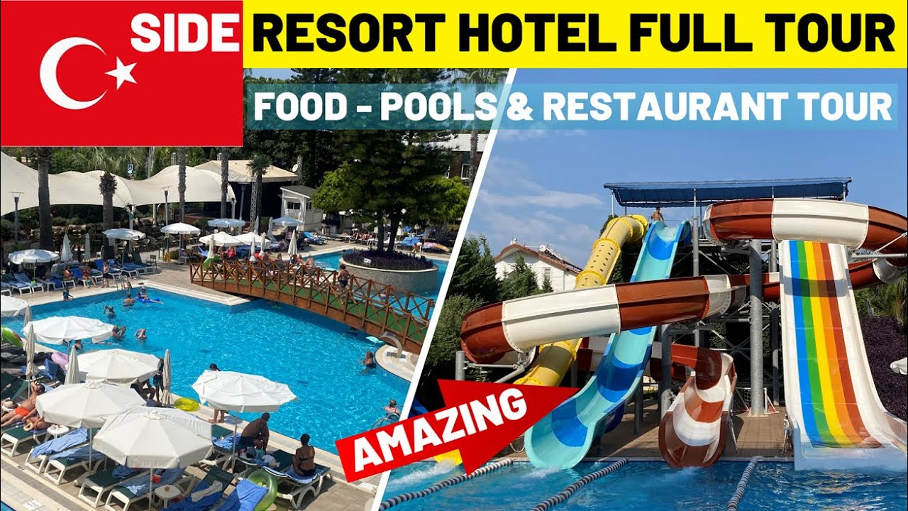 Side Resort Hotel Full Tour - Rooms, Pools, Bars & Food, Antalya, Turkey