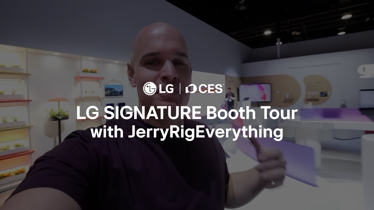 LG SIGNATURE at CES 2025: LG booth tour with JerryRigEverything