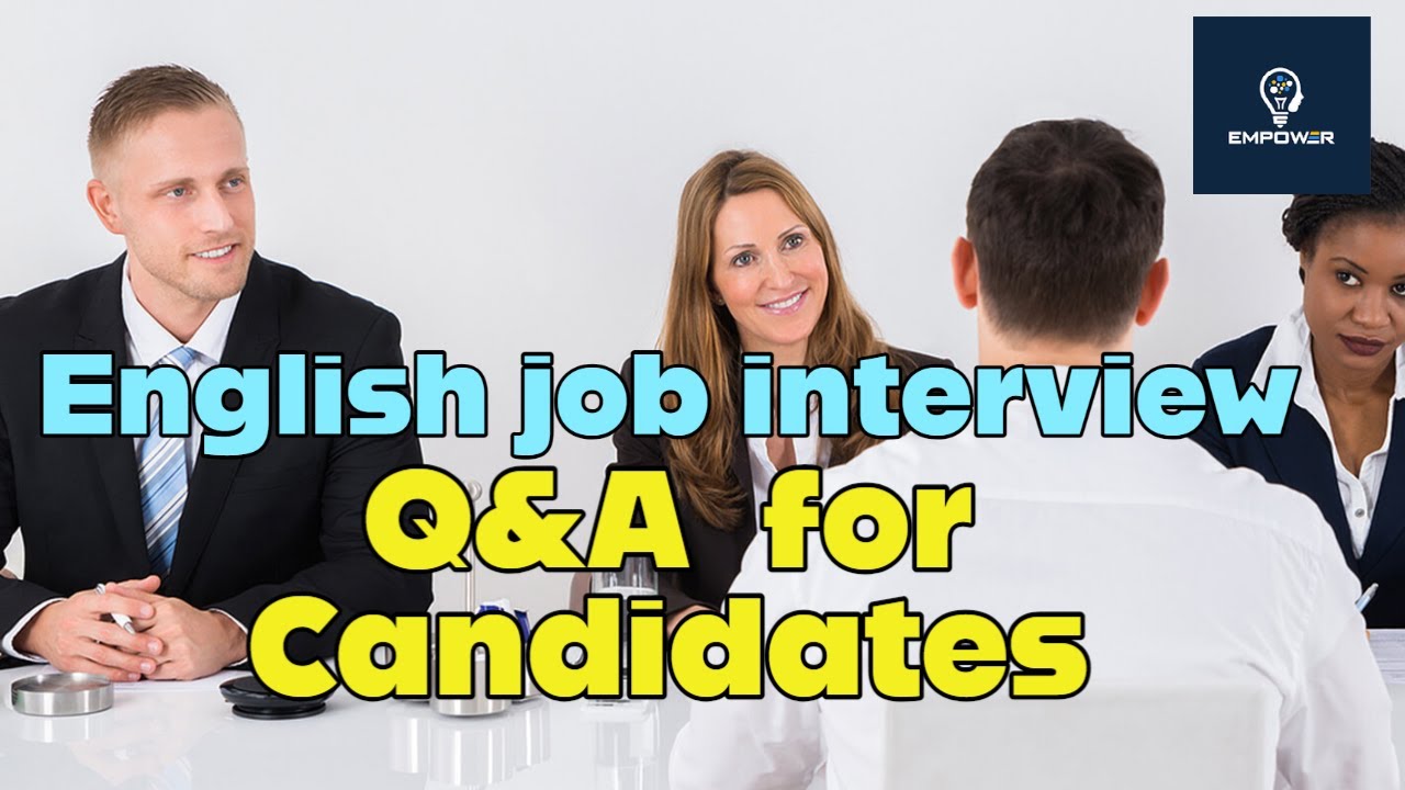English job interview Q&A for Candidates - Part 1 | English Learning |English practice|Job interview