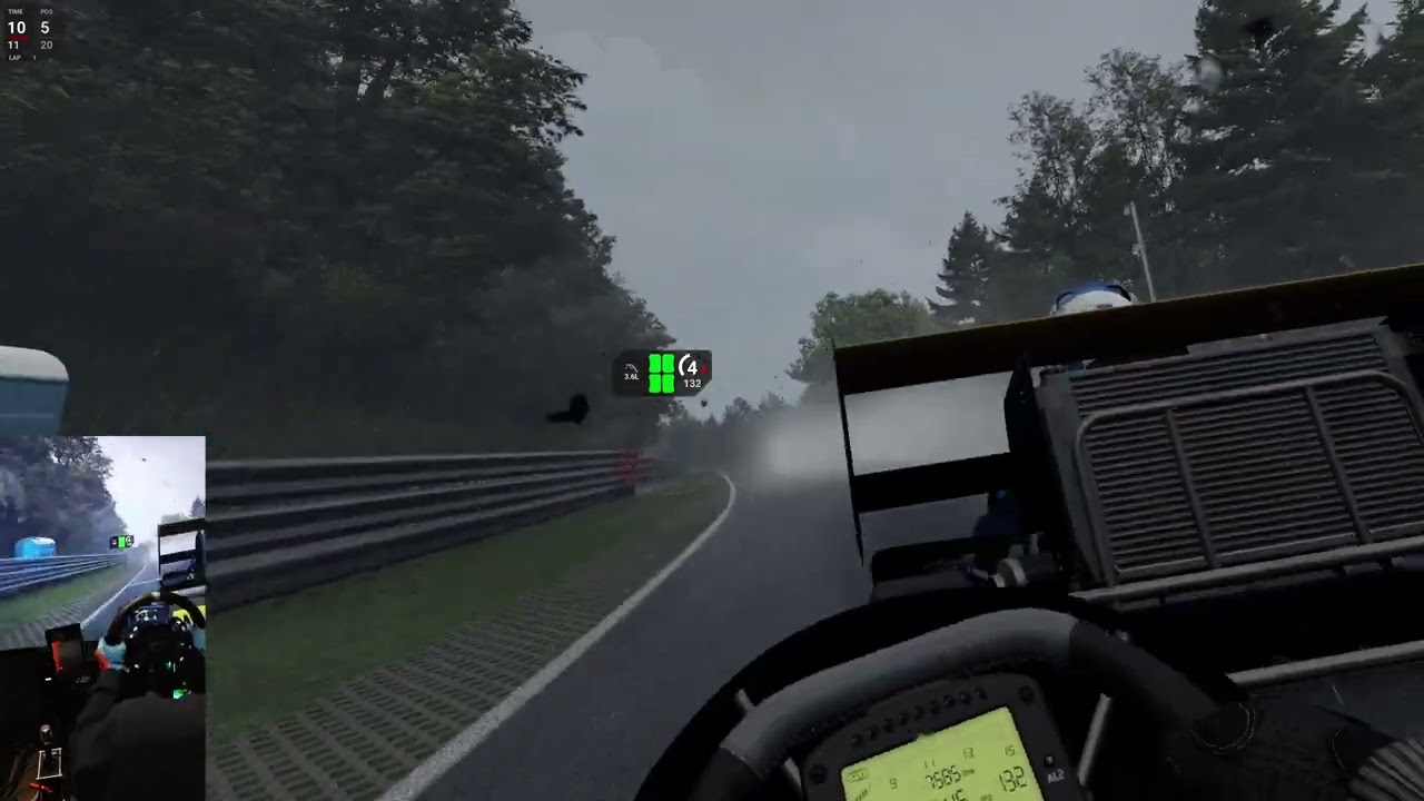 Super karts/ Automoblista 2 / Nordschleife/ Quest 3 (Pcvr) / Moza R12 ⚡⛈️