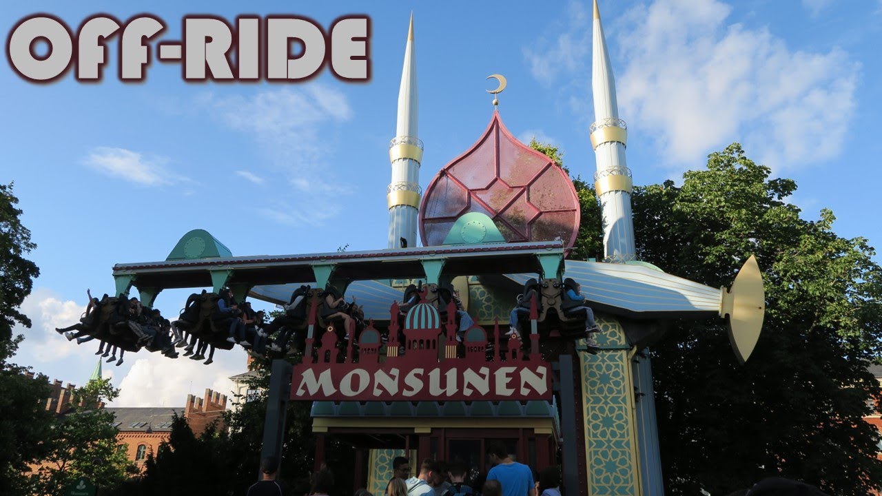 Monsunen Off-Ride Footage, Tivoli Gardens Zierer Suspended Flying Carpet | Non-Copyright