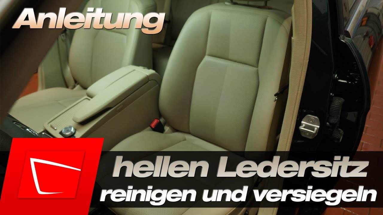 Ledersitze reinigen und versiegeln - Anleitung - helles Leder reinigen und pflegen Tenzi Detailer