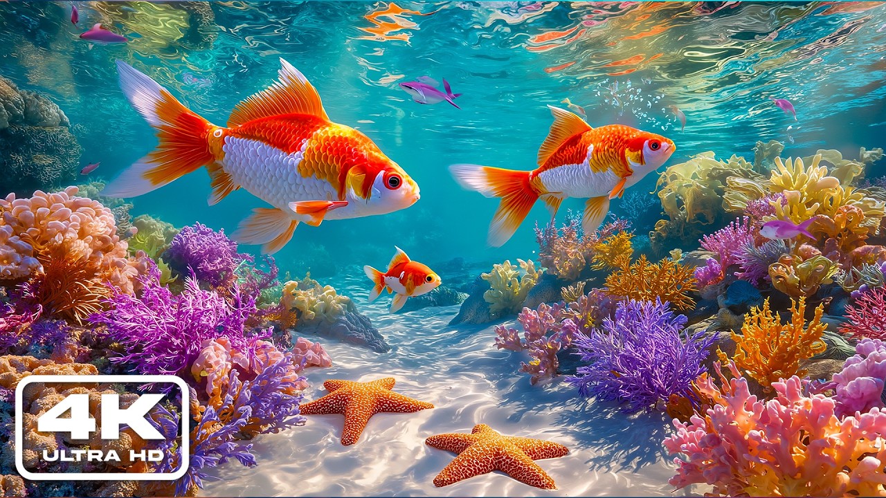Explore Marine Wonders in the Best 4K ULTRA HD Aquarium – Journey into a Dreamlike Ocean Realm