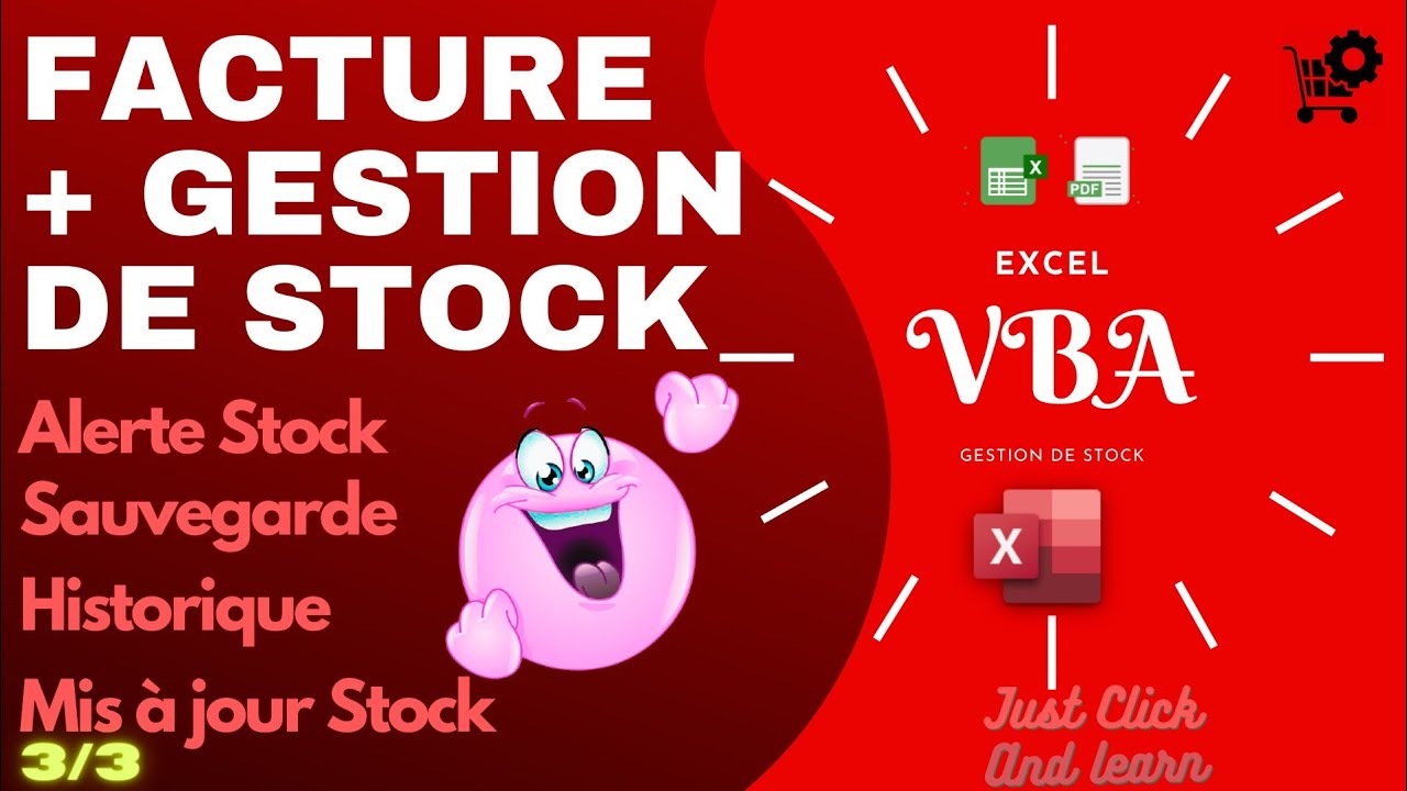 EXCEL VBA - Facture automatique + Alerte et Gestion de Stock