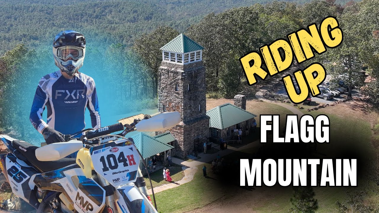 Riding up Flagg Mountain