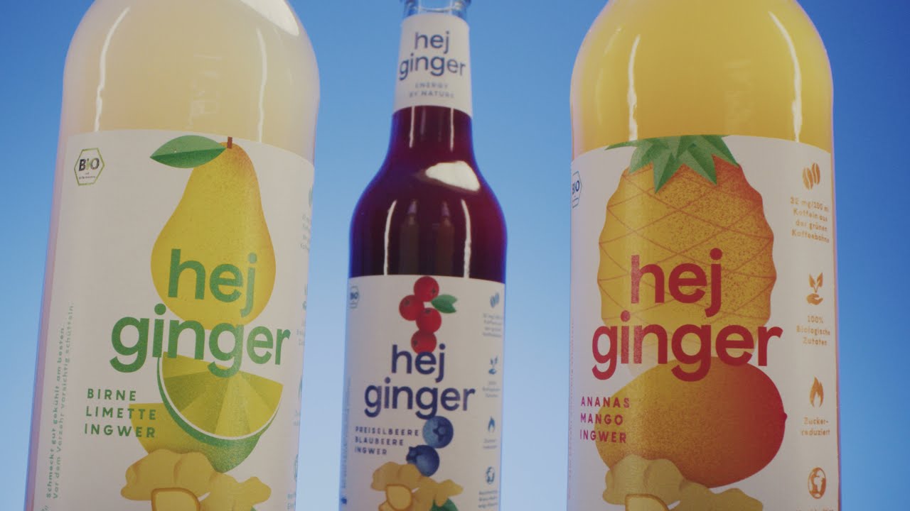 hej ginger launch Video - it's all about natural, powerful drinks!