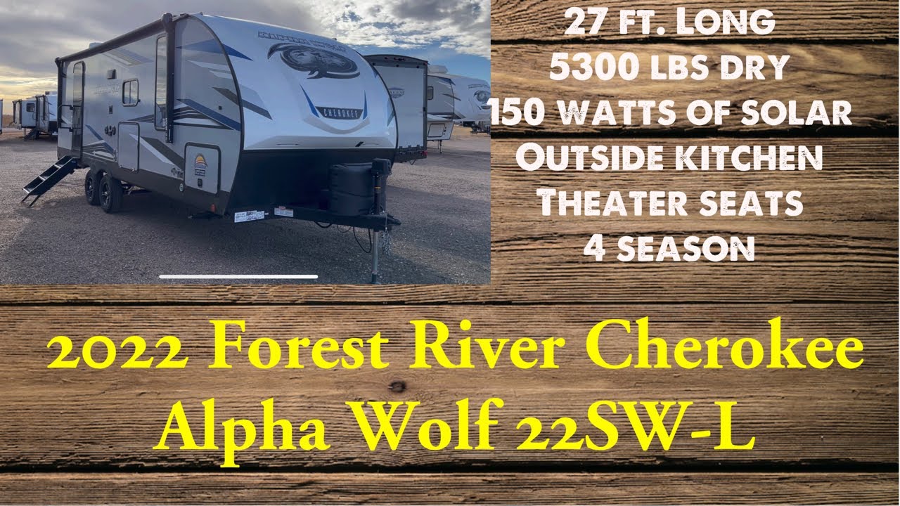 2022 Forest River Cherokee Alpha Wolf 22SW-L Rear Bathroom Travel Trailer