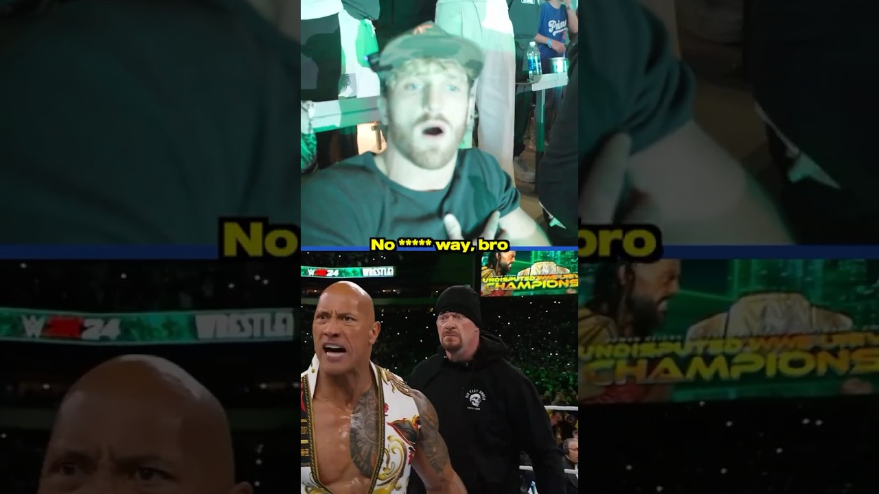 Logan Paul reacts to WrestleMania main event 