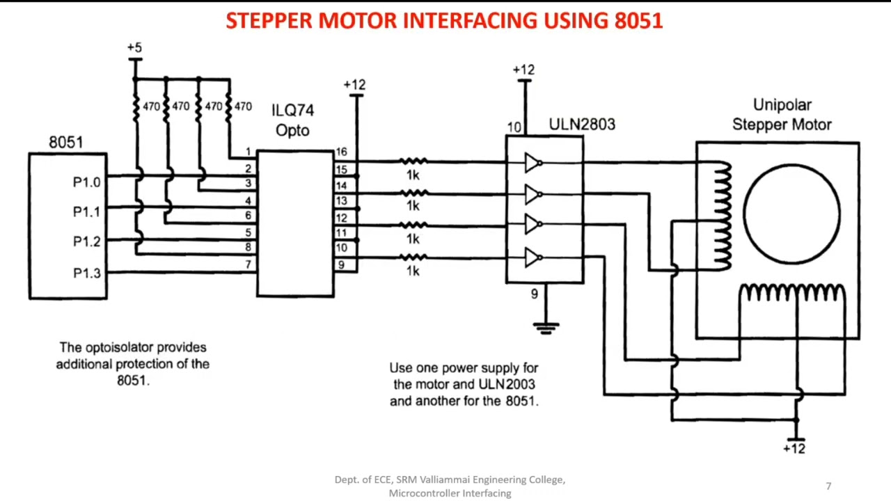 Stepper motor Interfacing with 8051 Microcontroller