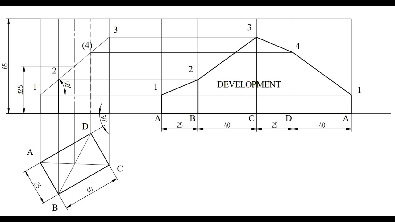 Example 7, Development of Lateral Surface