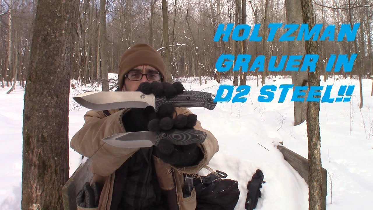 Holtzman Gorilla Survival Grauer IN USE Review! A Big D2 Steel Chopper Knife!!!