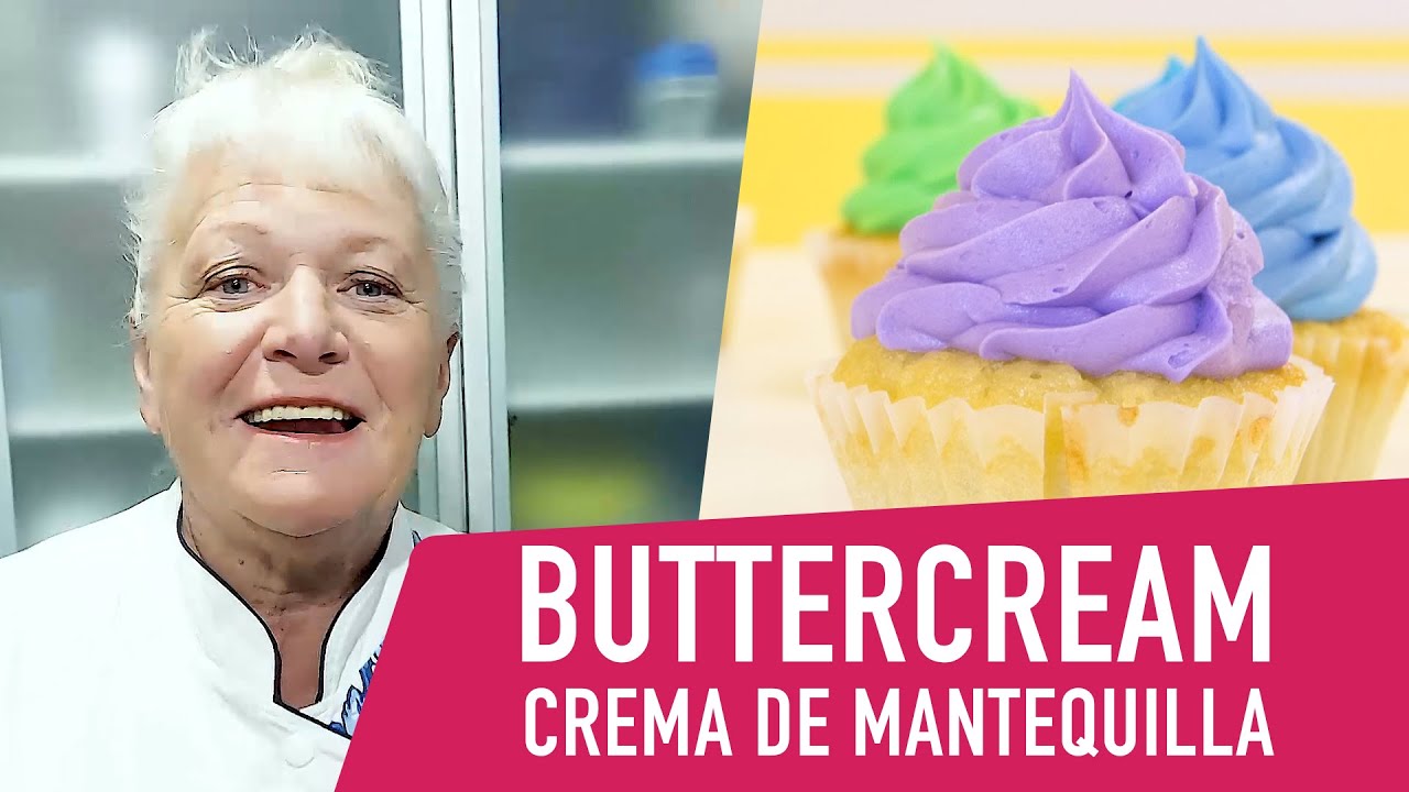 Prepara una BUTTERCREAM o CREMA de MANTEQUILLA [solo 3 ingredientes]
